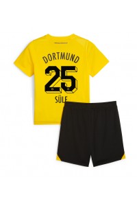 Fotbalové Dres Borussia Dortmund Niklas Sule #25 Dětské Domácí Oblečení 2023-24 Krátký Rukáv (+ trenýrky)